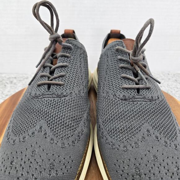 Cole Haan Men 11.5 Original Grand Gray Stitchlite Business Casual Wingtip Oxford main image 12